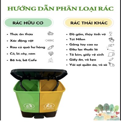 2-compartment trash can