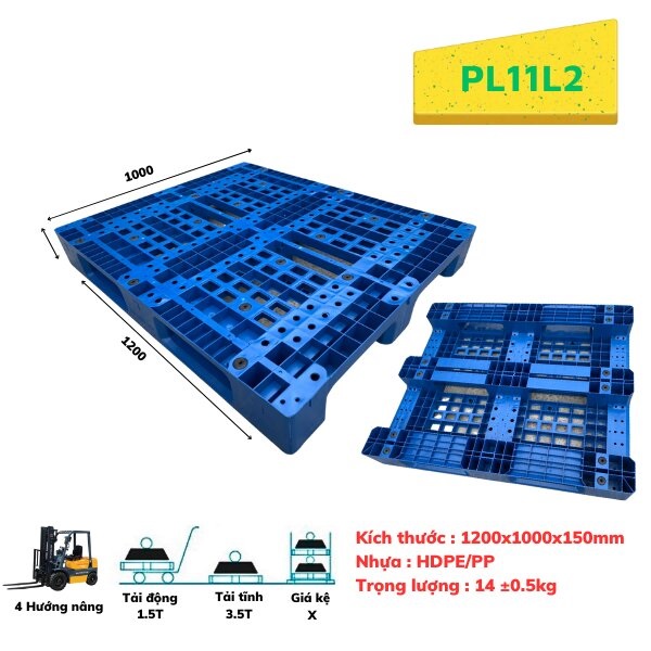 Pallet-Nhua-1200x1000x150-Green-2