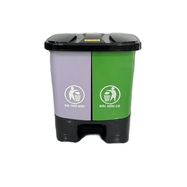 2-compartment trash can